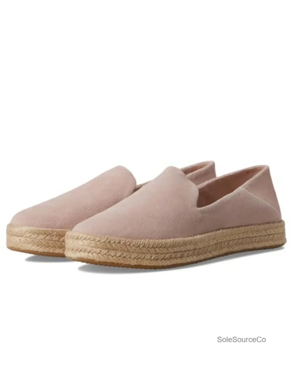 TOMS Women's Carolina Slip-on Espadrille Flatform Suede